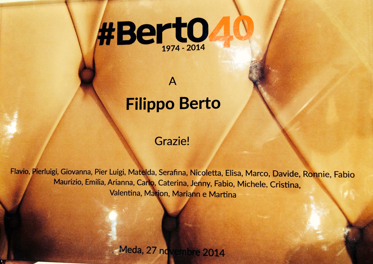 Plaque Filippo Berto
